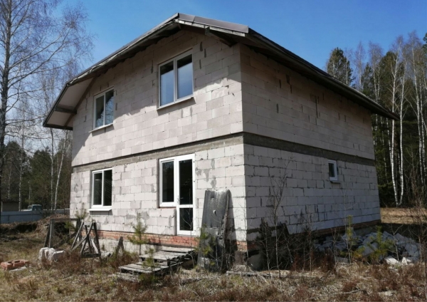 Возведение одноквартирного жилого дома в аг. Колодищи, Минская область